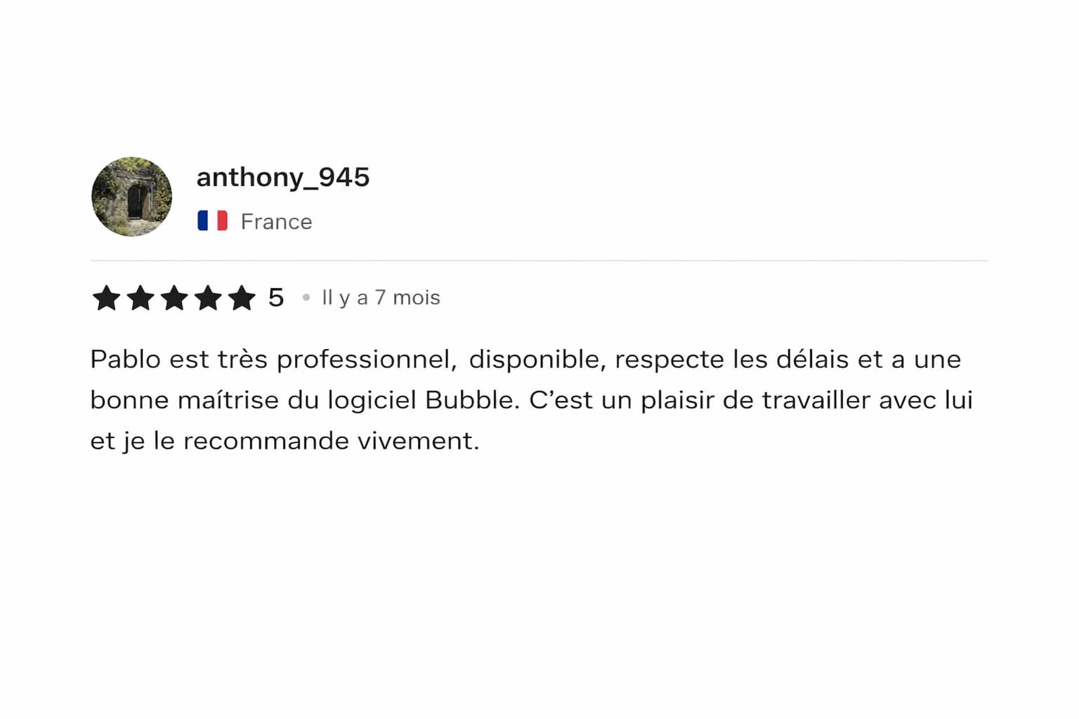 Témoignage client 1